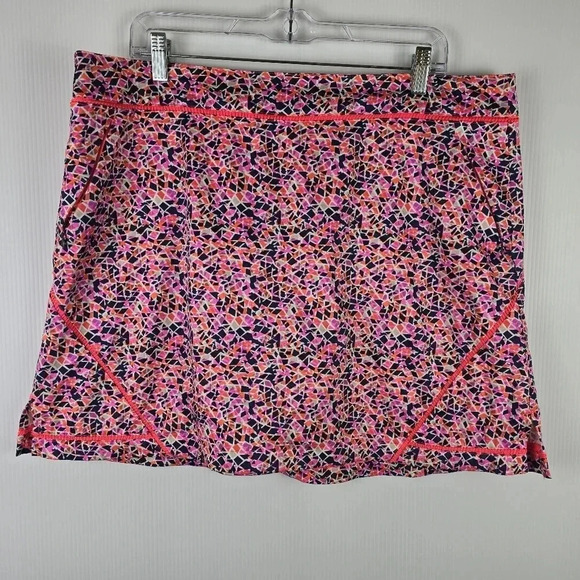 Lady Hagen bright colored geometric print golf skort Size 16 - Picture 1 of 11